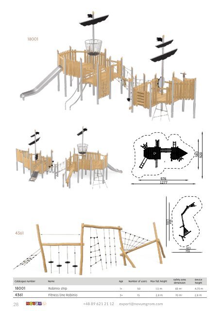 NOVUM Playground Equipment catalogue