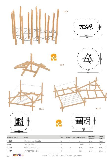 NOVUM Playground Equipment catalogue