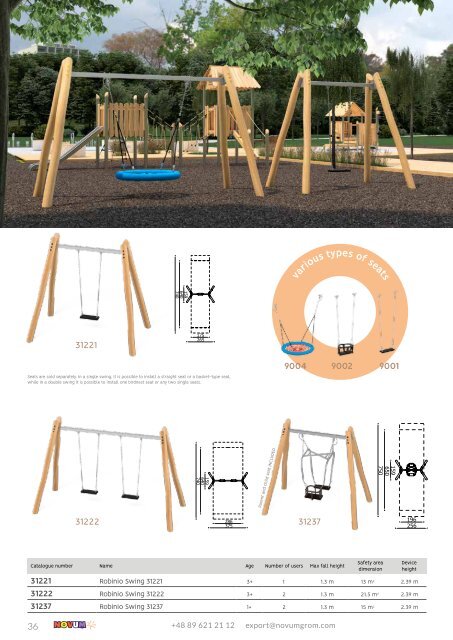 NOVUM Playground Equipment catalogue