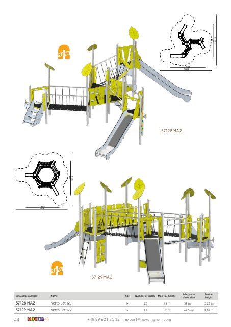 NOVUM Playground Equipment catalogue