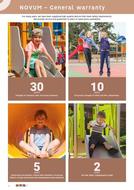 NOVUM Playground Equipment catalogue