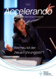 Deutscher Musikrat - Forum Dirigieren - Accelerando, 2. Ausgabe