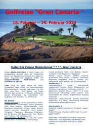 Golfreise Gran Canaria 2024