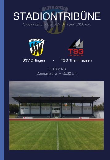 STADIONTRIBÜNE - AKTUELLE NEWS ZU DEN KREISLIGA-HEIMSPIELEN DER SSV DILLINGEN IM DONAUSTADION!