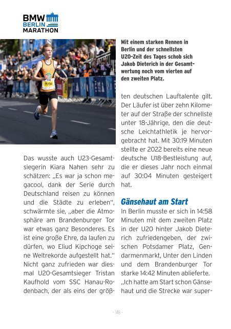 Das Finisher Magazin zum BMW BERLIN-MARATHON 2023