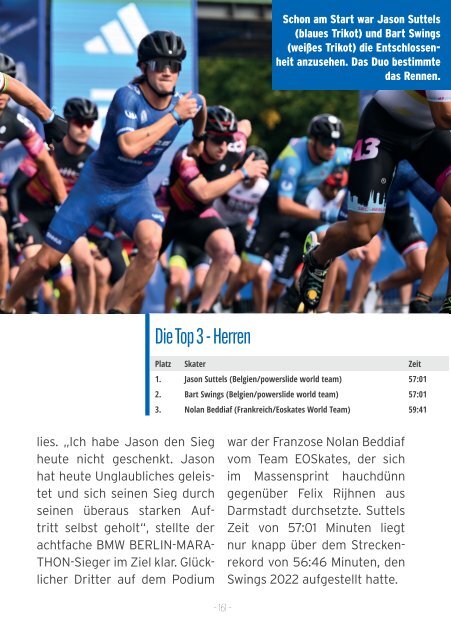 Das Finisher Magazin zum BMW BERLIN-MARATHON 2023