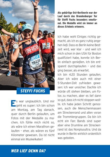 Das Finisher Magazin zum BMW BERLIN-MARATHON 2023