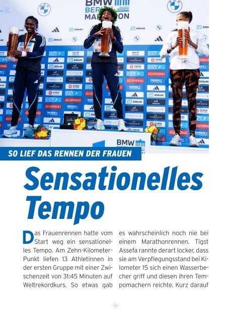 Das Finisher Magazin zum BMW BERLIN-MARATHON 2023