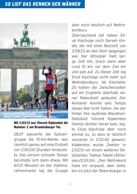 Das Finisher Magazin zum BMW BERLIN-MARATHON 2023