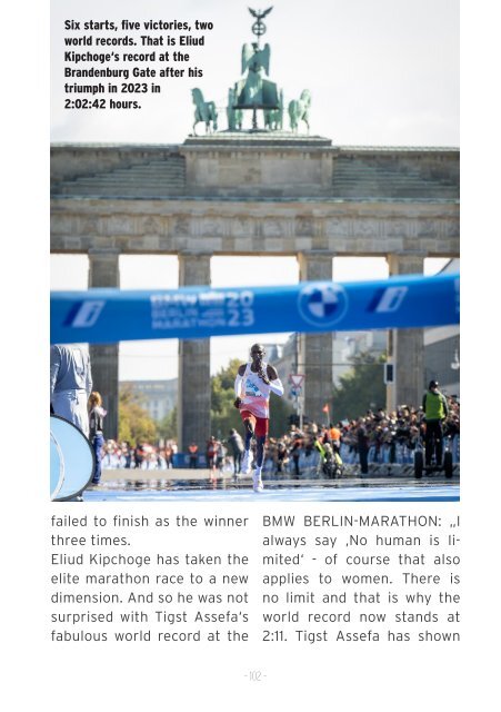 BMW BERLIN-MARATHON 2023: The Finisher Magazine