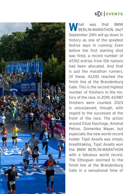 BMW BERLIN-MARATHON 2023: The Finisher Magazine