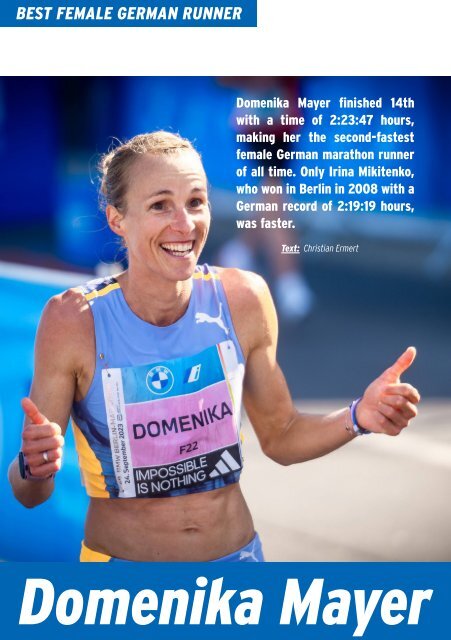 BMW BERLIN-MARATHON 2023: The Finisher Magazine