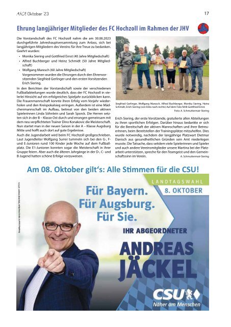 ASO! Augsburg Süd-Ost - Oktober 2023