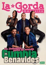 La Gorda Magazine Año 9 Edición Número 105 Octubre 2023 Portada: Cumbia Benavides 