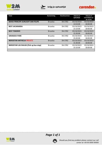 PICK UP 03 10 CORENDON TFS