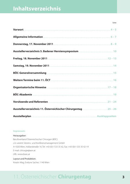 Chirurgentag - Berufsverband Österreichischer Chirurgen