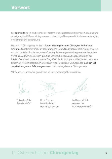 Chirurgentag - Berufsverband Österreichischer Chirurgen