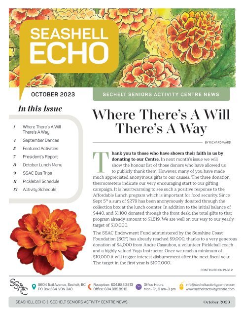 SSAC Echo | October 2023