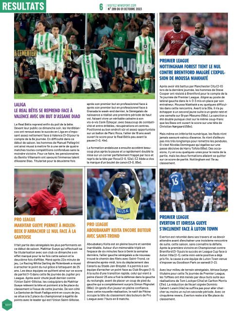 Journal wiwsport n289 - 02 Octobre 2023