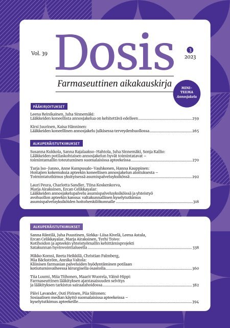 DOSIS 3/2023