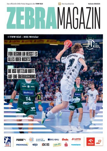 ZEBRA Hallenheft THW Kiel vs. HSG Wetzlar, am 03.10.2023 in Kiel