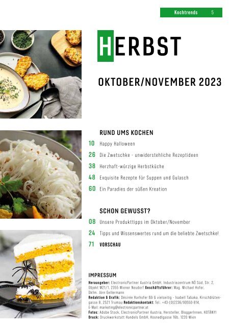 EP:Kochtrends Oktober/November 2023 Ausgabe 5