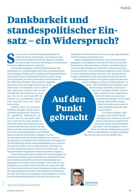 vsao Journal Nr. 5 - Oktober 2023