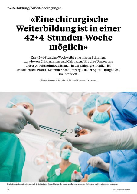 vsao Journal Nr. 5 - Oktober 2023