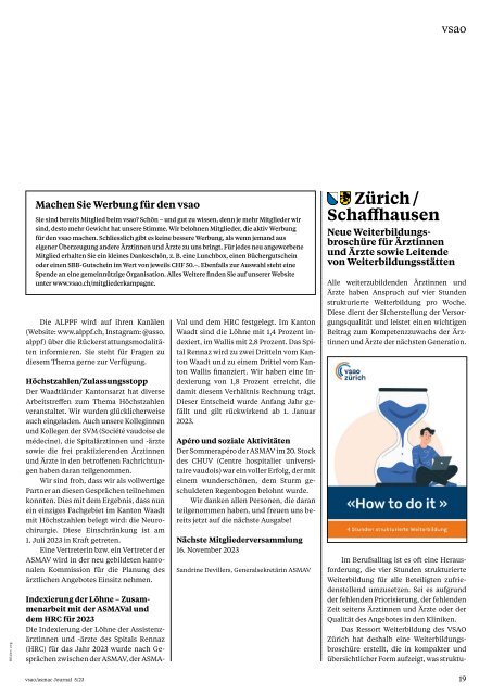 vsao Journal Nr. 5 - Oktober 2023