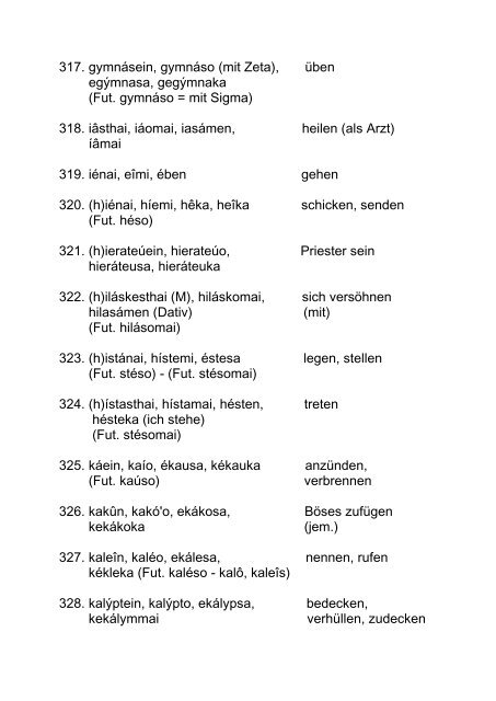 Wörterbuch Deutsch - Altgriechisch