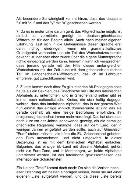 Wörterbuch Deutsch - Altgriechisch