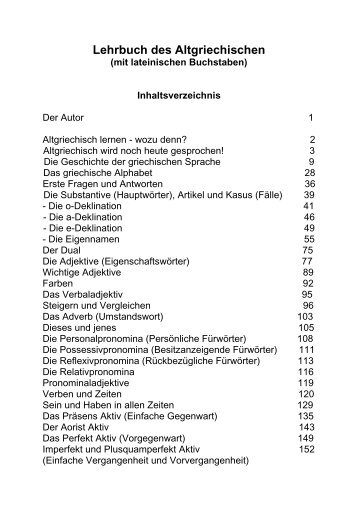 Lehrbuch des Altgriechischen