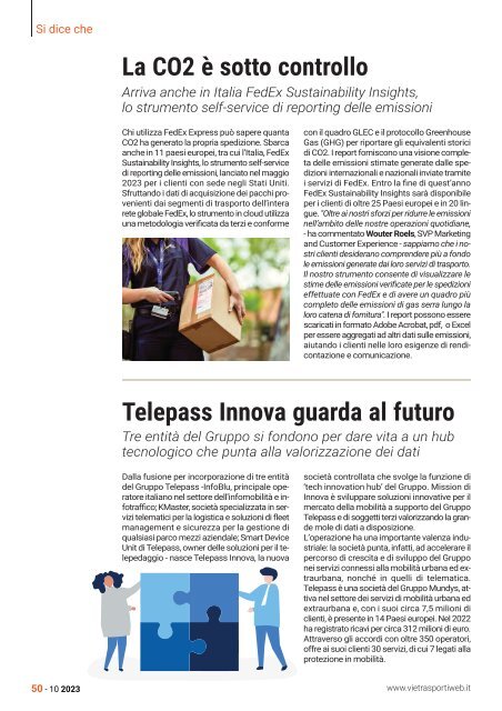 Vie&Trasporti n. 873 ottobre 2023