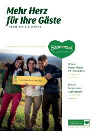 Busreisen Steiermark - Mehr Herz für Ihre Gäste