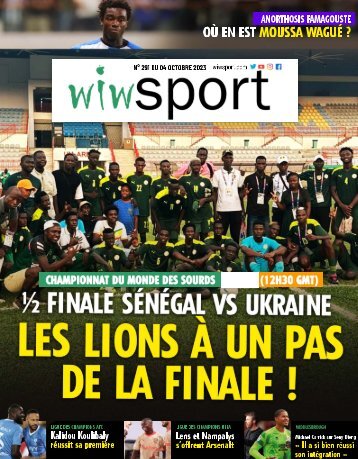 Journal wiwsport n291 - 04 octobre 2023