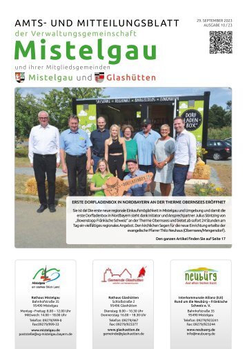 Mistelgau Amts- und Mitteilungsblatt Oktober 2023