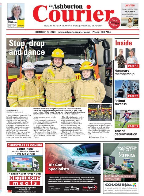 Ashburton Courier: October 05, 2023