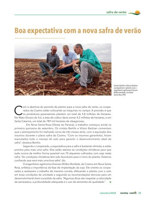 Revista Coamo Edição de Setembro de 2023