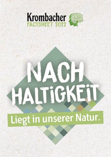 Krombacher Factsheet 2022