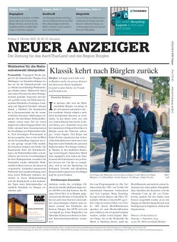 Neuer Anzeiger 13. Oktober 2023