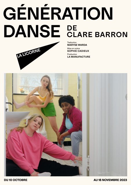 Programme de soirée - Génération danse
