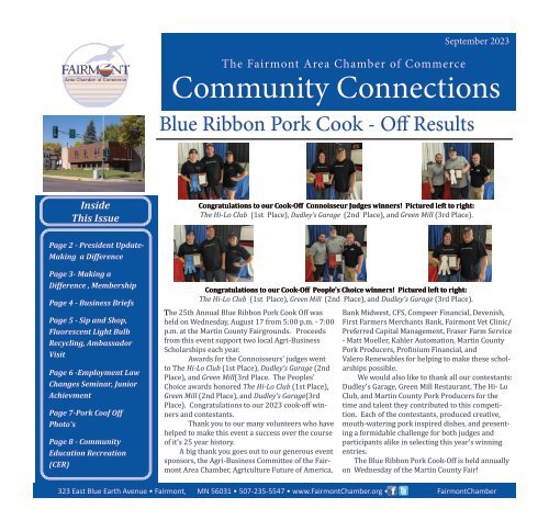 September 2023 Newsletter - Community Connections