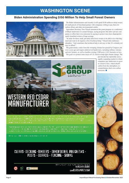 Import/Export Wood Purchasing News - October/November 2023