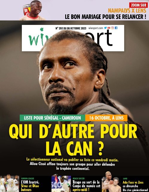 Journal wiwsport n293 - 06 octobre 2023