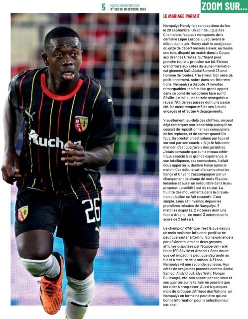 Journal wiwsport n293 - 06 octobre 2023