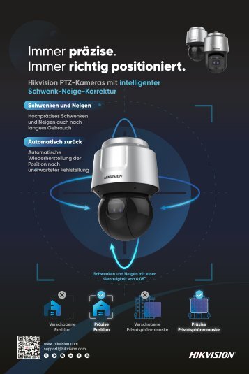 PTZ Kamera mit Smart Pan-Tilt Korrektur