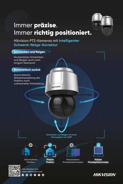 PTZ Kamera mit Smart Pan-Tilt Korrektur