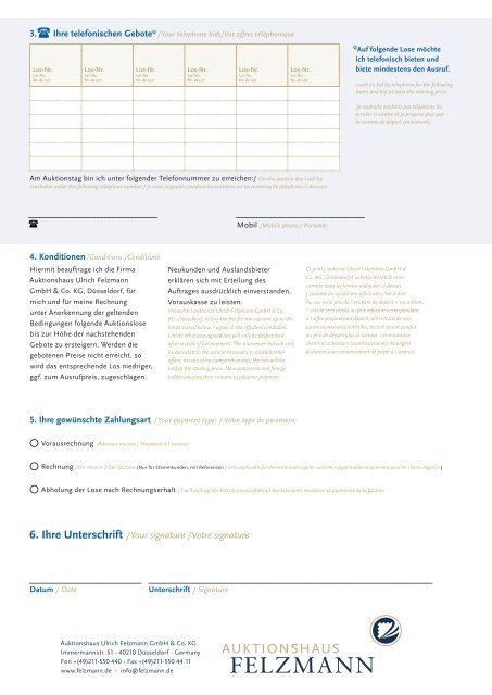 179. Auktion Sonderkatalog Pfaueninsel