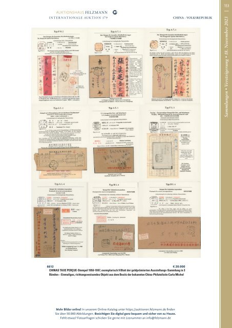 179. Auktion Philatelie Sammlungen