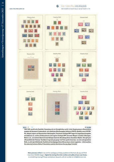 179. Auktion Philatelie Sammlungen